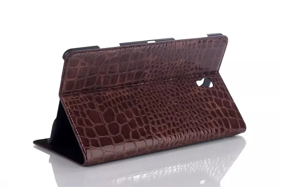 Чехол из искусственной кожи крокодила для Samsung Galaxy Tab S 8 4 дюйма SM T700 T705 смарт чехол