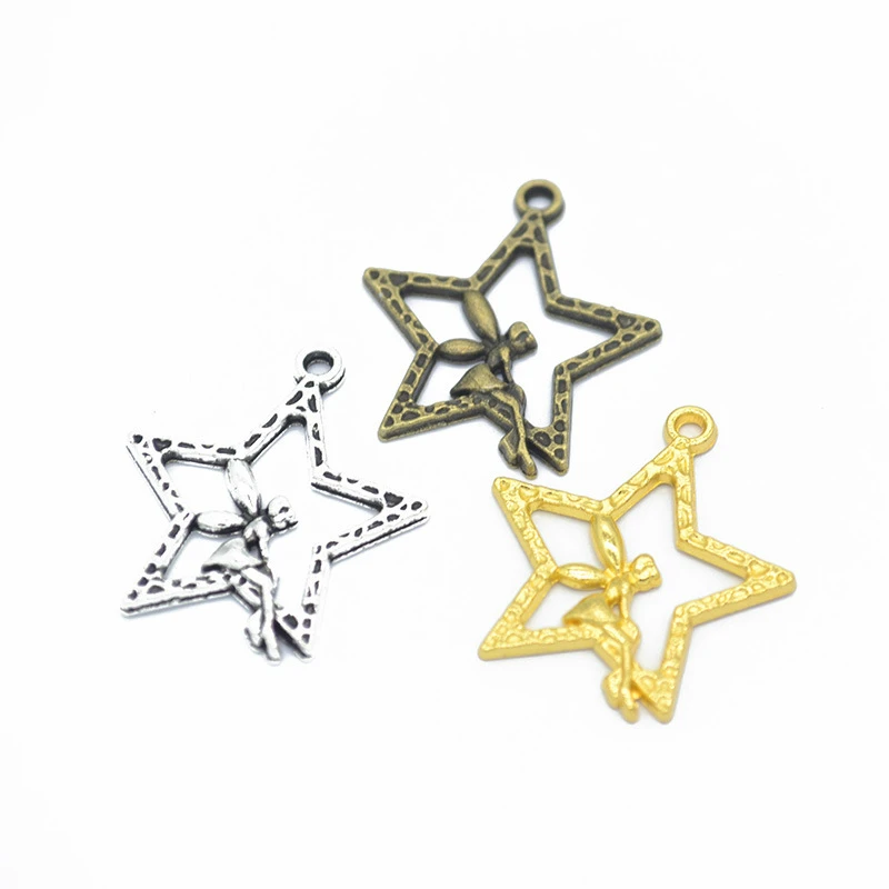 60 шт. Подвески феи на звездах сделай сам изготовление ювелирных изделий подвеска