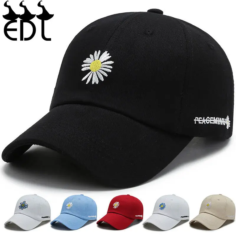 Новинка бейсболка с маргариткой G Dragon вышитая Регулируемая Хлопковая мужская