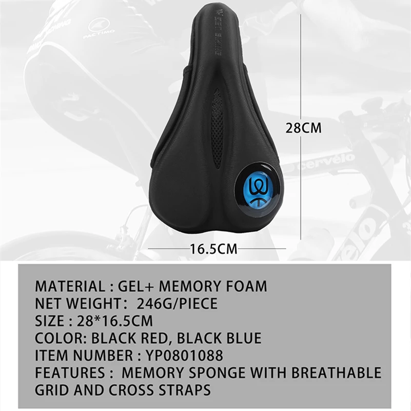 WEST BIKING чехол для велосипедного седла силиконовый гелевый коврик с эффектом