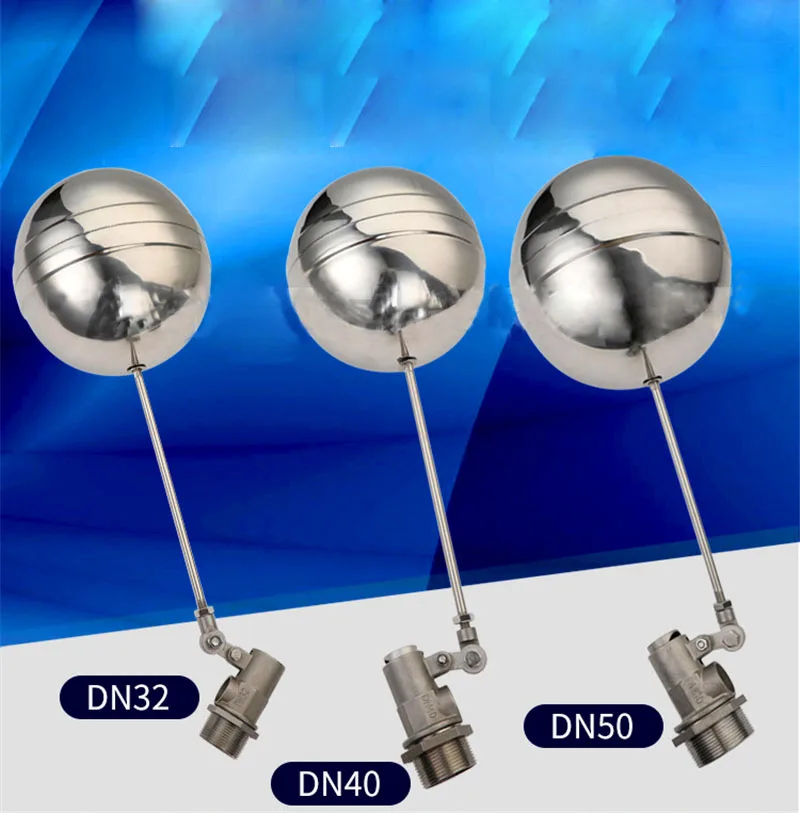 

Большой DN32 DN40 DN50, Флюоресцентный клапан, резервуар для холодной и горячей воды, регулятор уровня воды из нержавеющей стали 304, плавающий