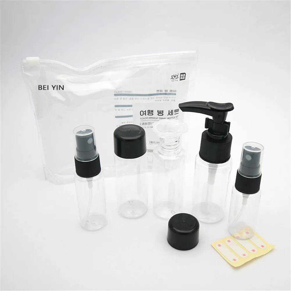 

Of Portable Silicone Travel Sub-Packaged Liquid Shampoo Cream And Other CosmeticsBottles and accessories 7 Pieces / Set