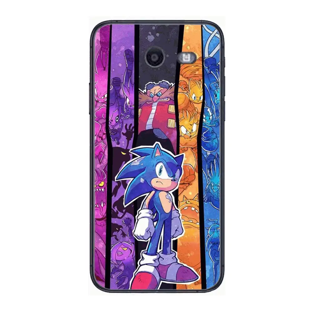 

Anime Blue Sonic style Phone Case Hull For Samsung Galaxy J 4 3 5 6 7 8 EU 2018 Plus 2017 Black Shell Art Cell Cover TPU