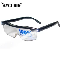 led new reading glasses 1 6 times magnification vision enhancement glasses rechargeable glasses magnifying glass reading glasses