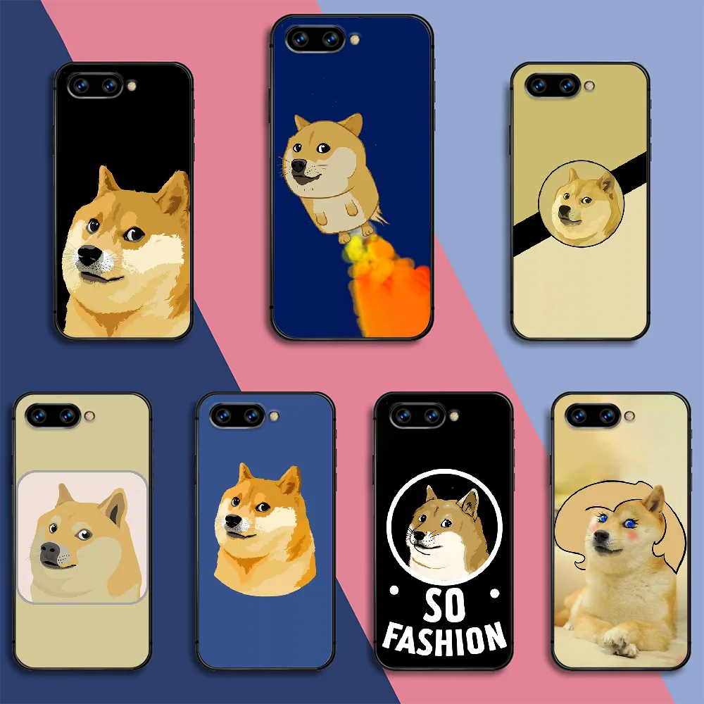 Забавный чехол для телефона Doge Meme Huawei Honor Nova 5T 7I 8A 8X 8 9X 9 10 10I 20 30 Pro Lite черный из ТПУ