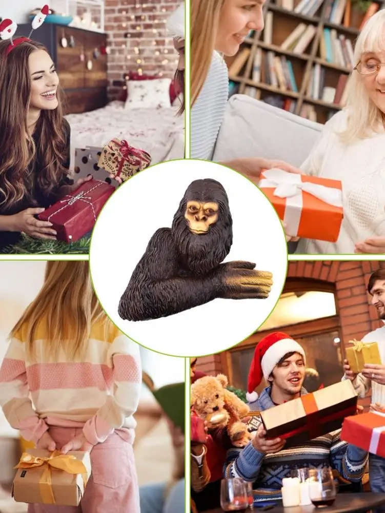 

3D Bigfoot Statue Innovative Resin Yard Craft Ornament Garden Statue Decor DIY Accessories Garden Statue Craft