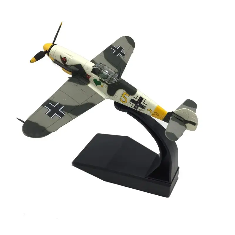 

Литье под давлением в масштабе 1:72, немецкая Вторая мировая война BF109F-4, имитация светлого истребителя, искусственная Коллекционная игрушка ...