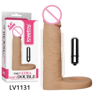 Страпон, фаллоимитатор, фаллоимитатор, Ультра мягкий ремешок на двойном проникновении, Анальные игрушки, фаллоимитатор с кольцом на член, секс-игрушки