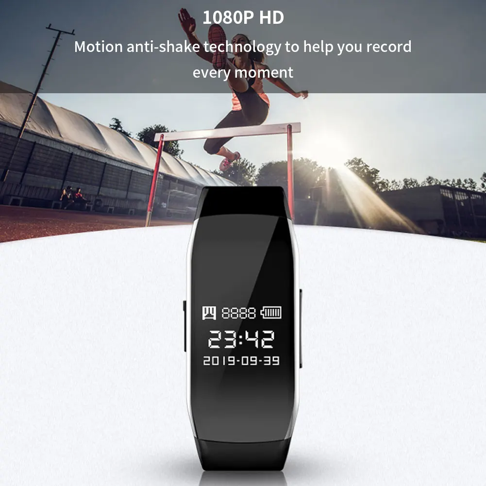 Mini Camera 1080P Small Cam Audio Voice Video Recorder Bracelet Micro Camcorder Wristband Vs K18 Support Hidden TF Card Not Wifi |