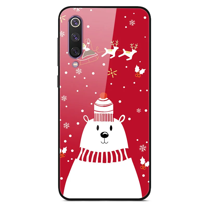 Christmas 3 Для samsung J4 Plus чехол закаленное стекло твердая задняя крышка для samsung Galaxy J4 Plus чехол J 4 Plus A20E A2 Core Note 10 Plus - Цвет: Christmas 3