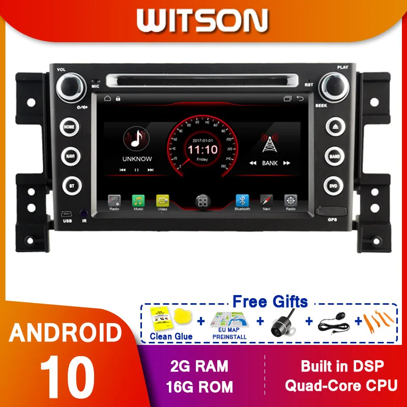 Автомобильный мультимедийный плеер WITSON стерео GPS DVD радио навигация Android экран 10
