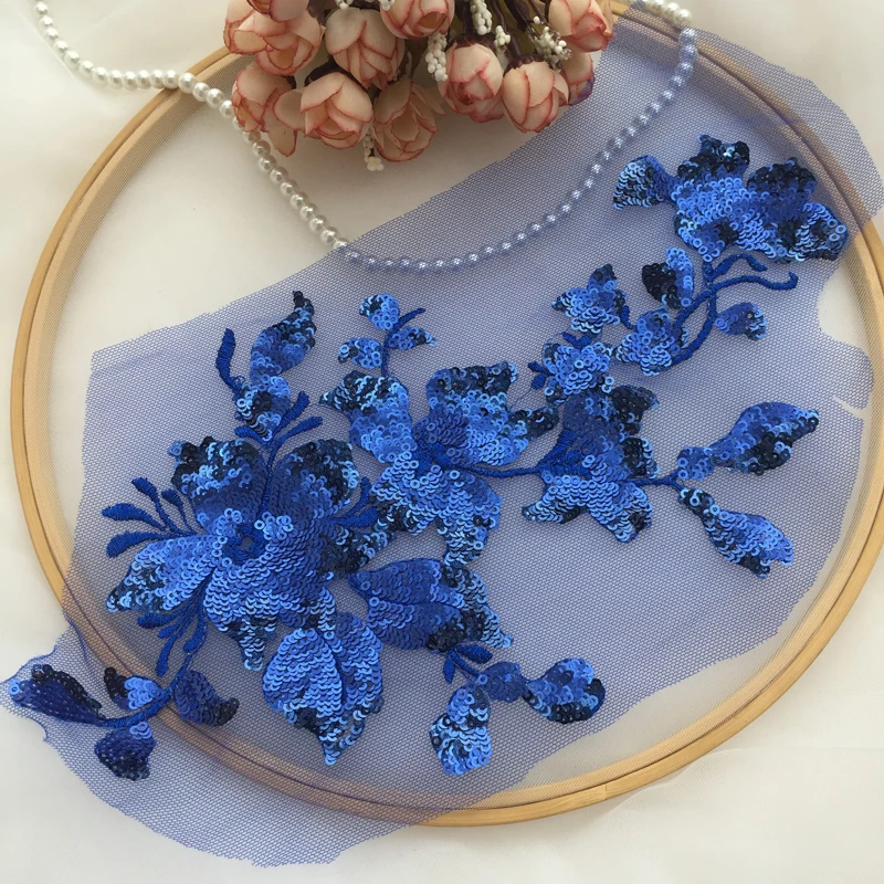 1 шт. 7 цветов черная/красная/Золотая Цветочная кружевная нашивка аксессуары