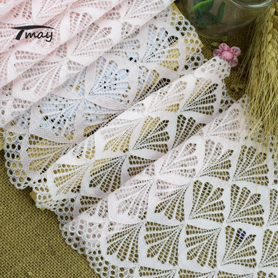 #1617 розовый гребешок кружева стрейч эластичное кружево отделка шитье