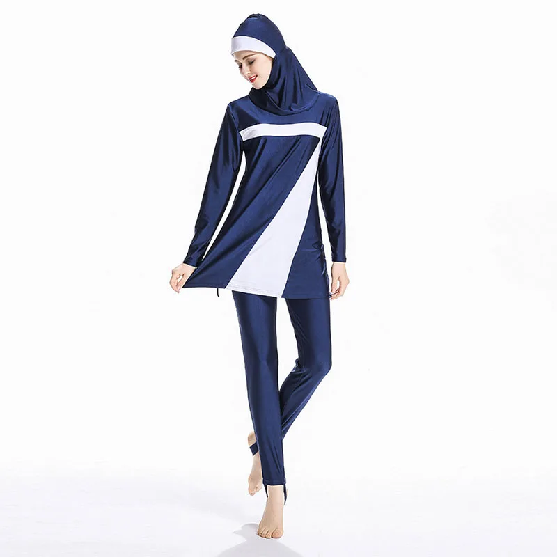 Женский скромный мусульманский костюм для плавания размера плюс хиджаб Муслима