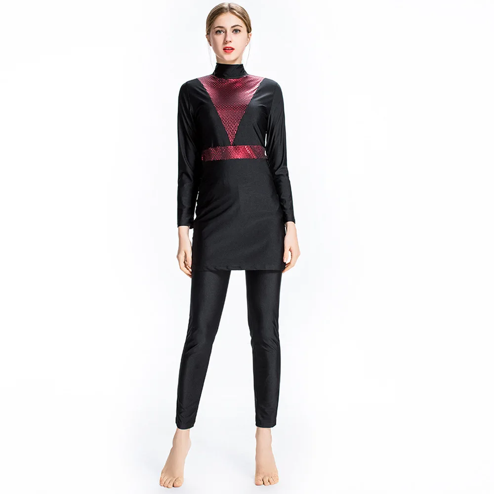 Арабский Мусульманский купальник для женщин исламский ОАЭ с капюшоном купальный