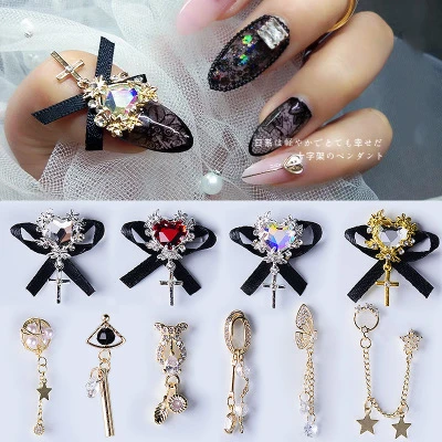 Новейшее украшение для дизайна ногтей из сплава циркона роскошные стразы