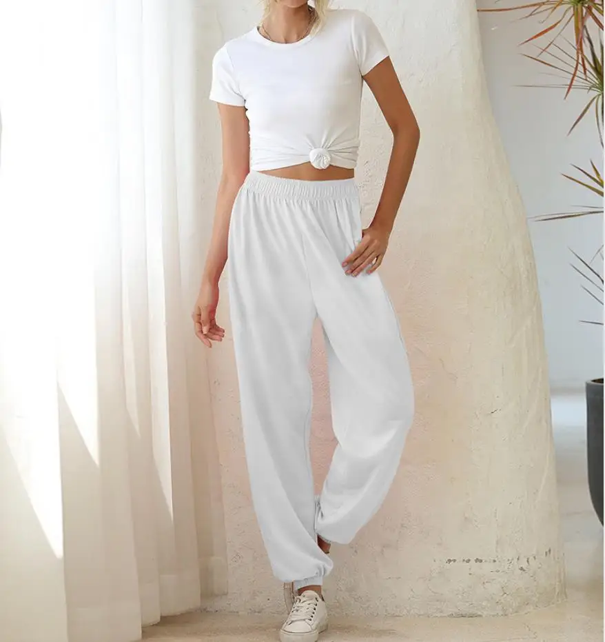 Женские зауженные брюки-карго с высокой талией для танцев в стиле хип-хоп