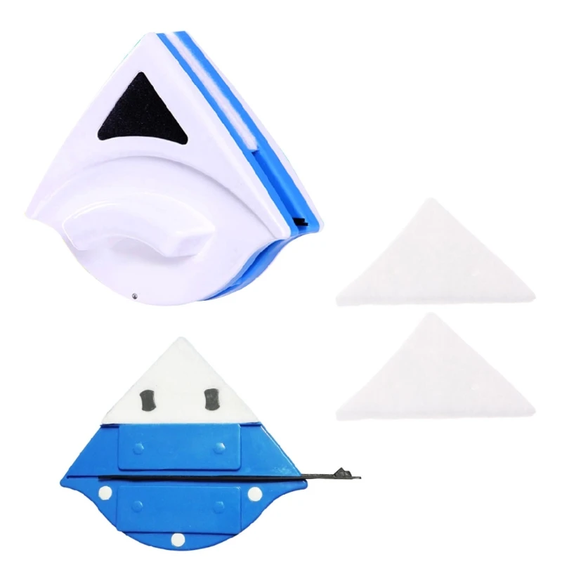 2шт f треугольная Сменная Губка F Магнитная оконная щетка для чистки стекла