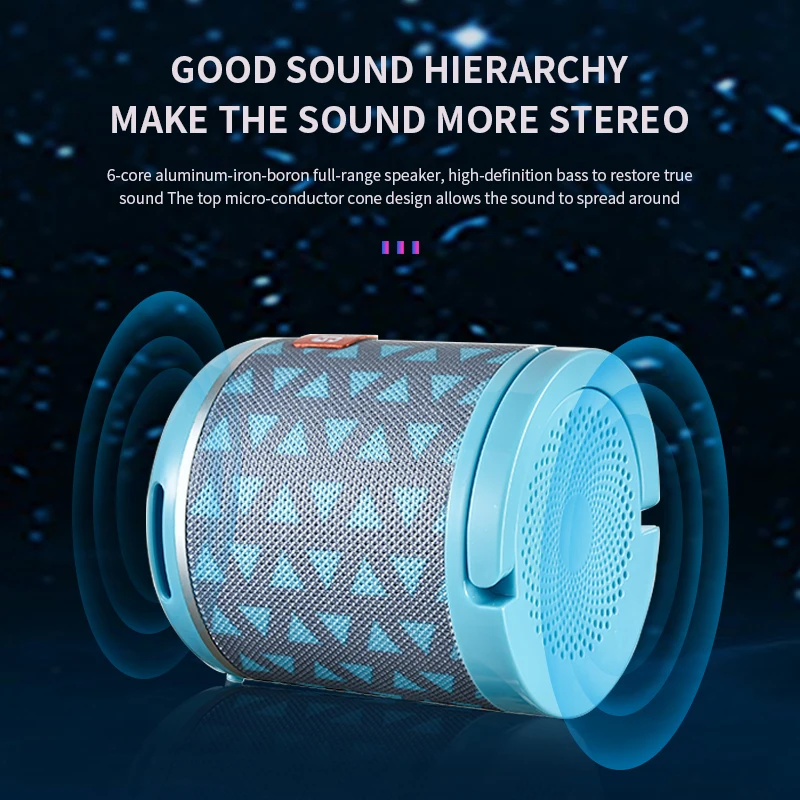 Мини Bluetooth Колонка TG518 2020 Портативная Беспроводная колонка AUX TF USB s TWS 5 0 IPX5 с