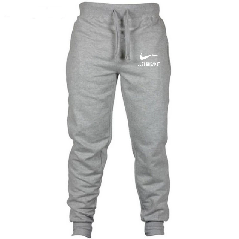 Новинка 2018 мужские Брендовые брюки для бега повседневные штаны спортивные серые