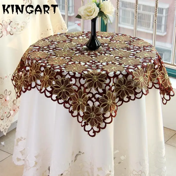 

Round Wedding Table Cloth Luxury Crochet Table Cloth Mantel Tea Table Runner Embroidery Tablecloth Christmas Dinning Table Cover