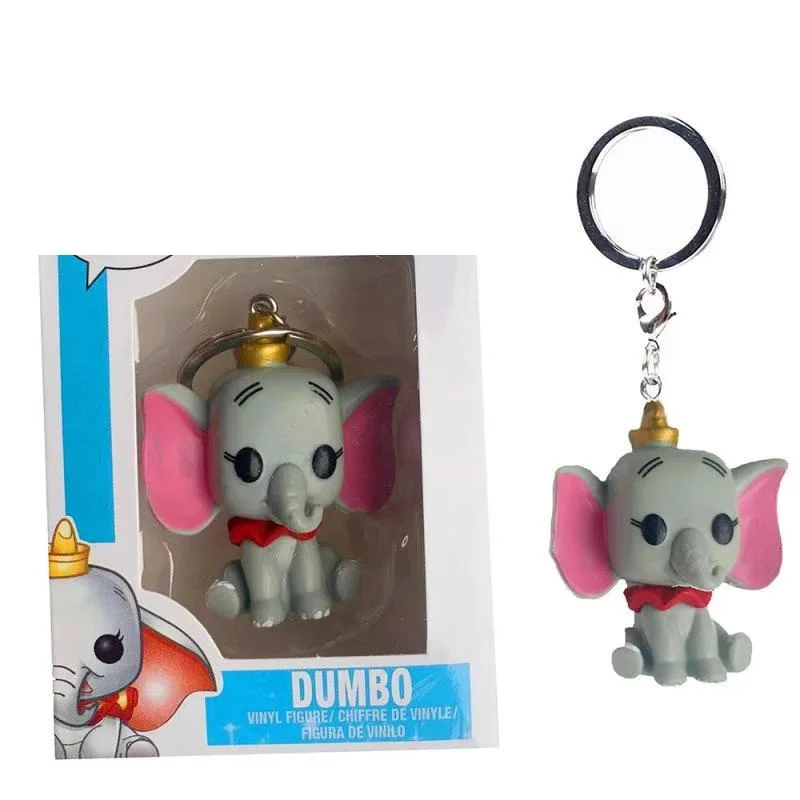 Disney мультфильм милый Карманный Брелок для ключей POP Дамбо ПВХ фигурка
