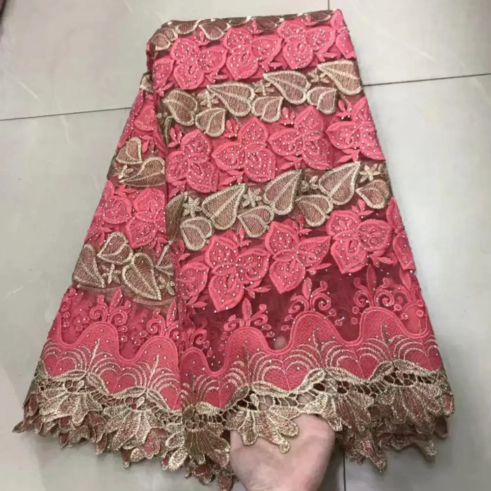 Быстрая доставка африканская швейцарская вуаль кружева высокого качества