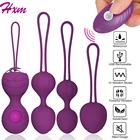 Женский вагинальный тренажер Kegel набор шариков, 10-скоростной вибратор, эротическая секс-игрушка, контроль