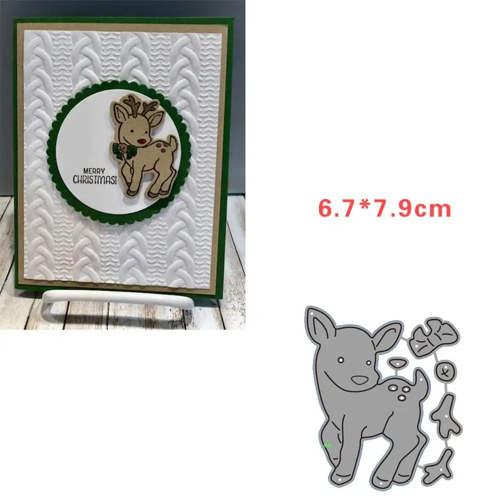 Прекрасный олень металлический Трафаретный вырубной штамп для изготовления