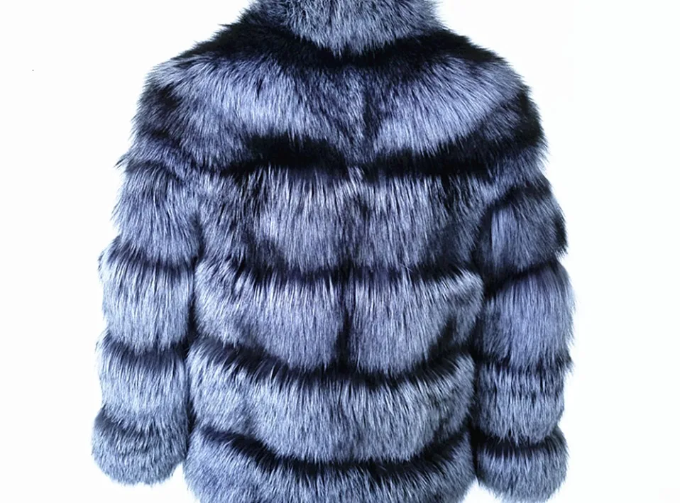 TOPFUR новые модные зимние женские короткие пальто из натурального меха для женщин верхняя одежда из натурального меха серебристой лисы и пальто Базовые Куртки