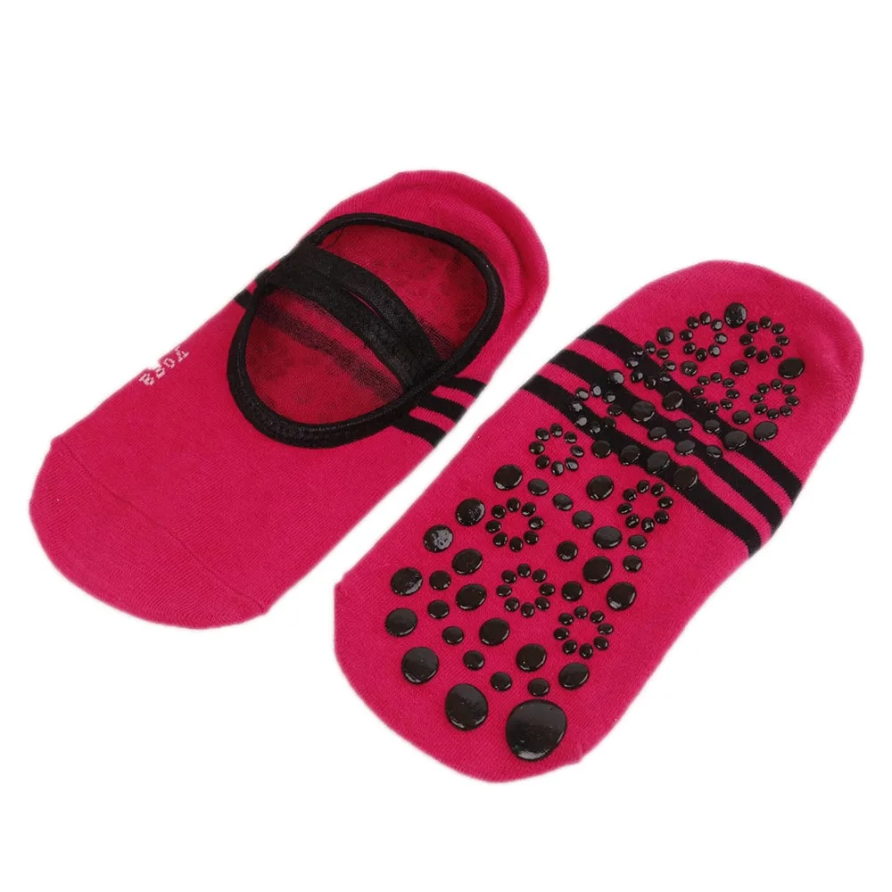 Спортивные Нескользящие бандажные хлопковые носки женские нескользящие