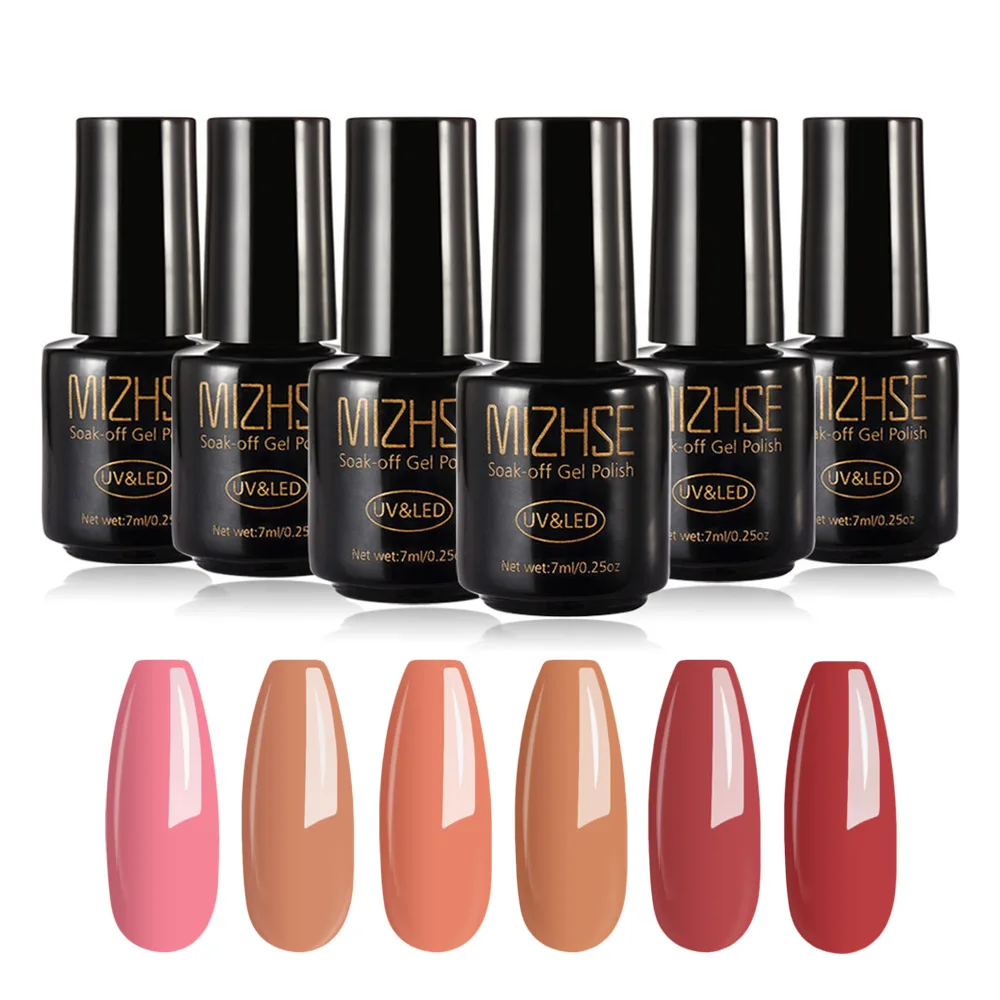 7ML P02 MIZHSE, 18 мл, Гель-лак, Гель-лак, УФ-гель, светодиодный, лампа, Гель-лак, дизайн ногтей, 6 шт. в наборе, горячая Распродажа, лак, смола, цвет, грунтовка - Цвет: 7ML P02