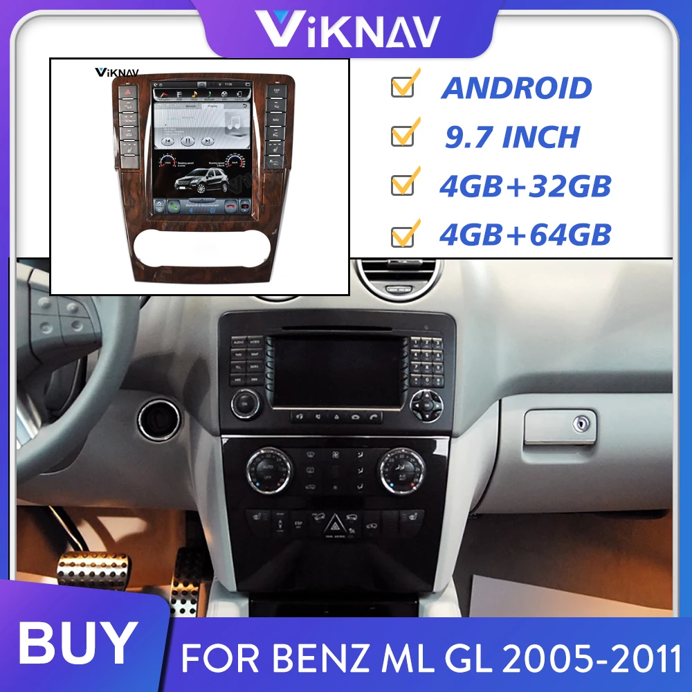 

Магнитола Tesla для Mercedes Benz ML GL 2005-2008 2009-2011