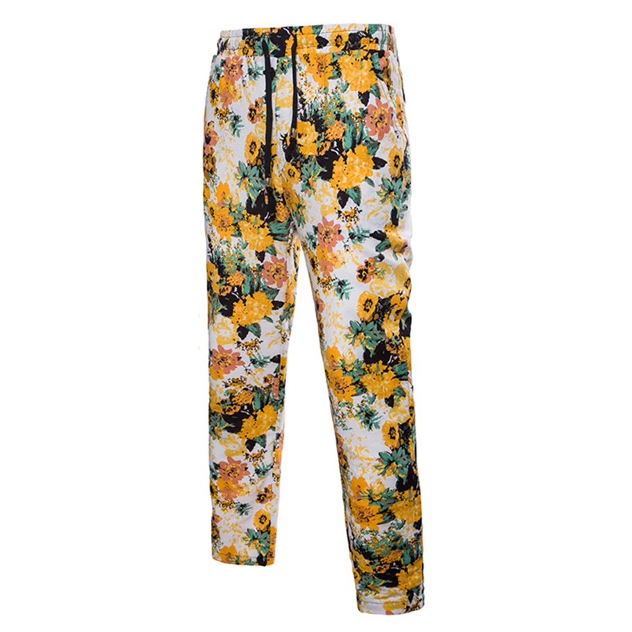 Pant C Комплект с красочным принтом, мужской костюм для фитнеса 5XL, уличная одежда, Новое поступление, крутая Гавайская одежда, повседневная рубашка с цветочным принтом+ длинные штаны, комплекты, костюмы - Цвет: Pant C