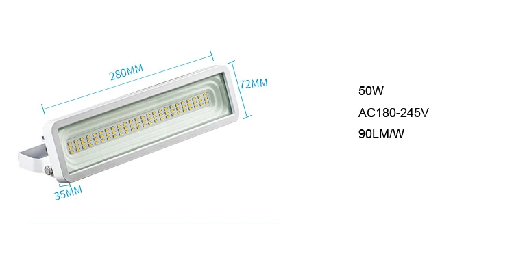 Foco led 100 Вт 50 Вт 150 Вт 200 Вт уличный светодиодный светильник - Испускаемый цвет: 50W