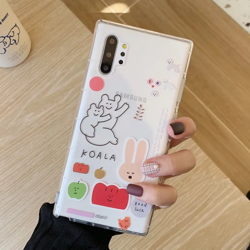 Чехол Meachy S10 с милым мультяшным медведем чехол для телефона Samsung Galaxy Plus Note 10 9 8 S9 S8