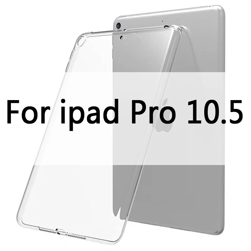 For ipad pro 10.5 Чехол для iPad 10,2 MiNi 2 3 4 5 TPU Прозрачный Силиконовый противоударный чехол для нового iPad Pro 10,5 Air 1 2 задний Чехол - Цвет: For ipad pro 10.5