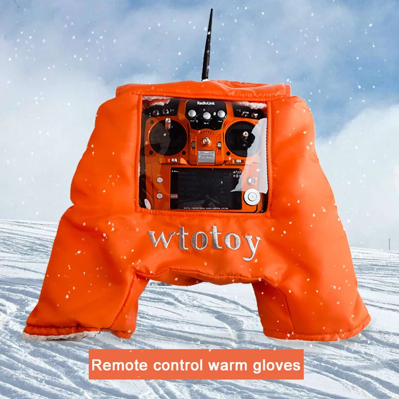 FPV Drone Winter Warm Glove Cold Air Shield Hood Hand Warmer Gloves Anti-Wind Warmers for RC Futaba 14SG Radiolink AT9 AT10 | Игрушки и