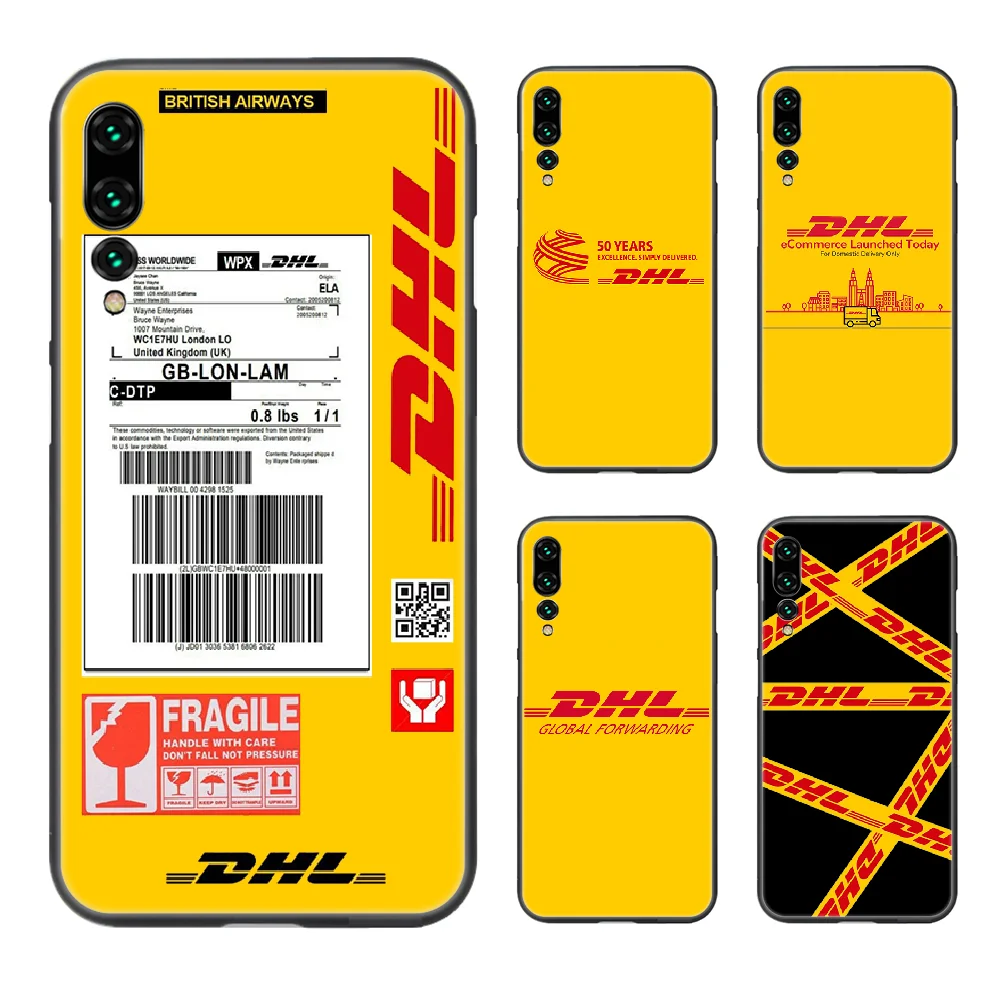 DHL Express чехол для телефона Huawei P8 P9 P10 P20 P30 P40 Lite Pro Plus smart Z 2019 черный hoesjes мягкий