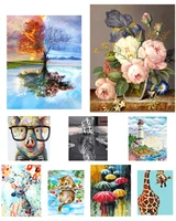 low price seckill decorative painting scenery figure flower animal free shipping painting by numbers diy dropshipping 40x50