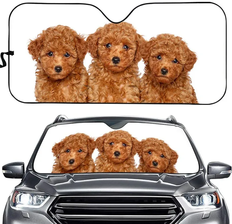 

Car Sun Shade Windshield UV Protection Foldable Fashion Animal Pattern Sunshades For Car Windows Car Sunshade 2021 Brand Hot