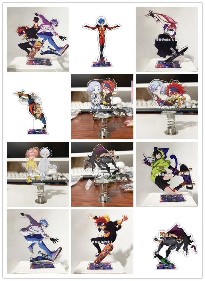 

Anime SK8 the Infinity SK EIGHT LANGA MIYA REKI Cute Creative Shake Fighter Stand Figure Model Plate Desktop Toy Cosplay HOT
