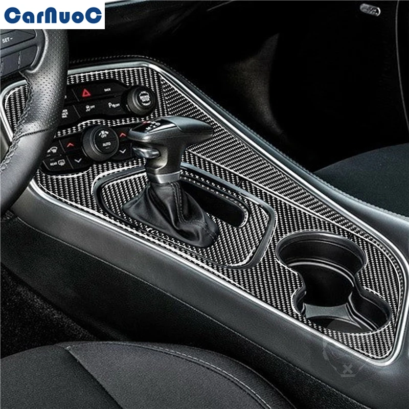 

9 шт./компл. для Dodge Challenger 2015-2020 Автомобильная Шестерня водяная чашка панель отделка наклейка из углеродного волокна стикеры аксессуары для с...