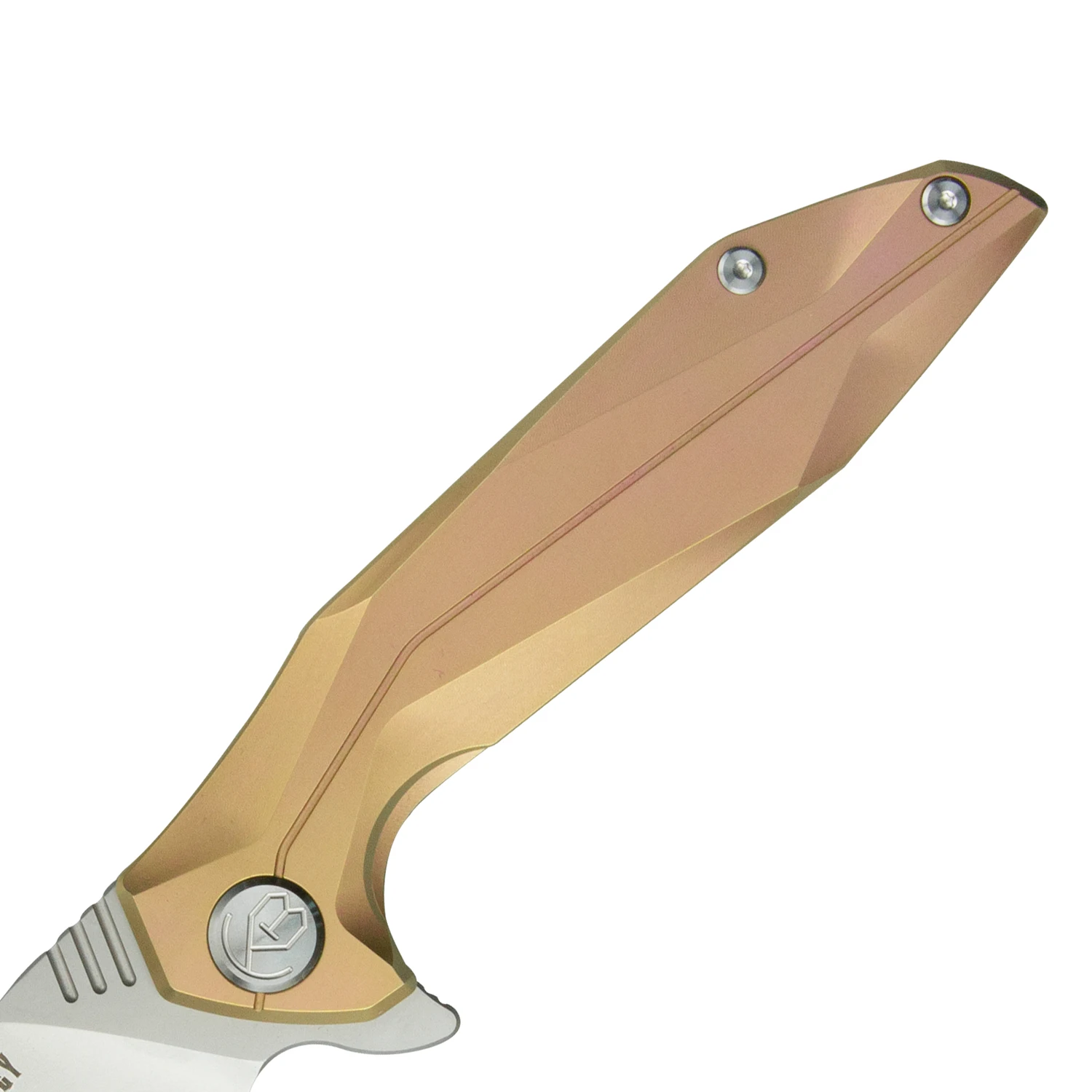 KUBEY KU235TI складной нож для повседневного использования D2 лезвие с Mo-titanium покрытием титановая ручка с отделанной камнями наружные карманные ножи