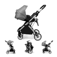 lightweight baby stroller portable convertable newborn to 4 years old baby carriage easy travel prams folds by one hand