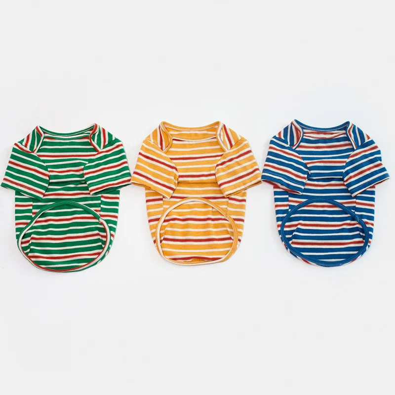 Классическая одежда для собак полосатая рубашка домашних питомцев маленьких и