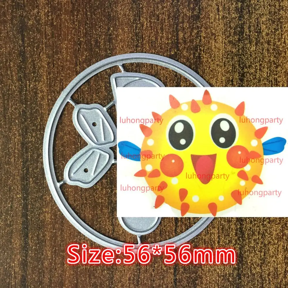 1pc Lovely Bat Fish Metal Cutting Dies Undersea Animal Stencil for DIY Scrapbooking Cards Decorative Embossing Cuties | Дом и сад