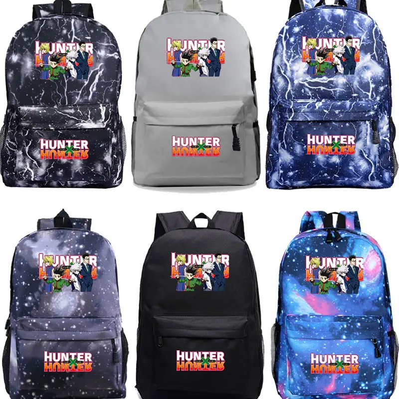 Hot Sale HUNTER X Backpack Teens Boys Girls School Bag New Pattern Laptop Mochila Men Women Travel Bags Daily Rucksack | Багаж и сумки