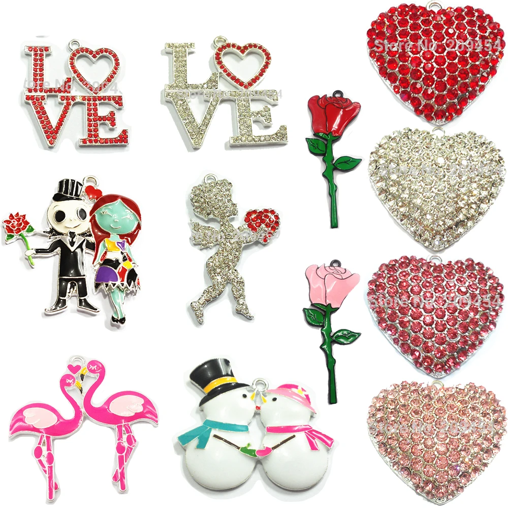 Оптовая продажа 10 шт./пакет цинковый сплав полностью покрытый эмалью в виде