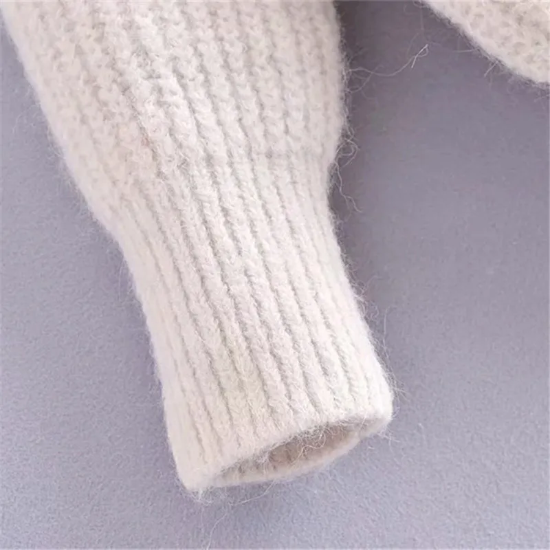 Кардиган женский трикотажный оверсайз с V-образным вырезом и длинными рукавами |